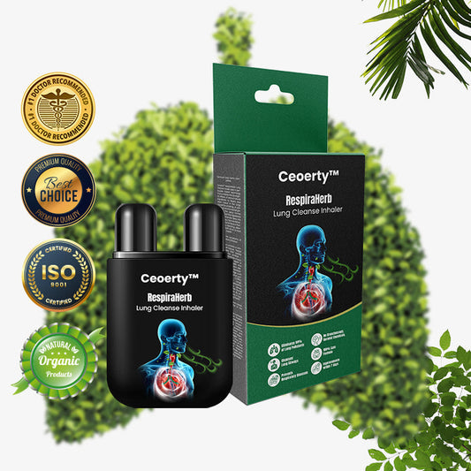 Ceoerty™ RespiraHerb Lung Cleanse Inhaler 👨⚕️FDA Certification (🔥Cough, wheezing, shortness of breath, sputum. stuffy nose, bronchitis, allergy symptoms, lung discomfort🔥)